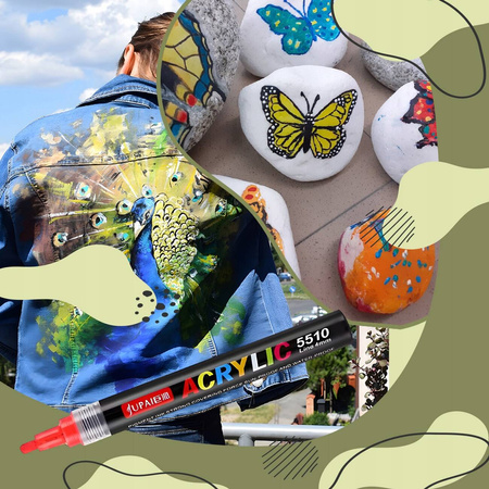 MARKERY AKRYLOWE PISAKI MAZAKI FLAMASTRY JUPAI WODOODPORNE 36SZT ORYGINALNE