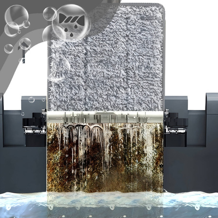 MOP PŁASKI Z WYCISKACZEM WIADREM DWUKOMOROWYM + 2 WKŁADY MIKROFIBRA ZESTAW