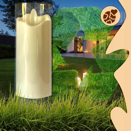 12X ŚWIECZKA ELEKTRYCZNY WKŁAD DO ZNICZA NA BATERIE RUCHOMY PŁOMIEŃ 12,5CM