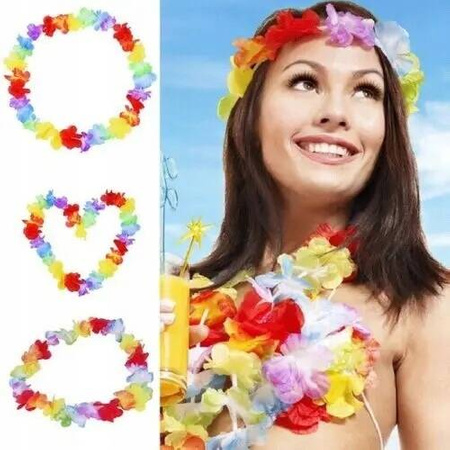 10X KWIATY HAWAJSKIE ALOHA NASZYJNIK HAWAJSKI AKCESORIA NA PANIEŃSKI