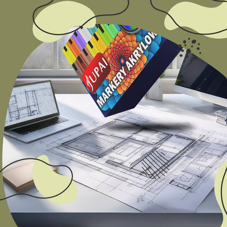 MARKERY AKRYLOWE PISAKI MAZAKI FLAMASTRY JUPAI WODOODPORNE 36SZT ORYGINALNE