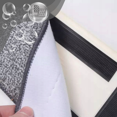 MOP PŁASKI Z WYCISKACZEM WIADREM DWUKOMOROWYM + 2 WKŁADY MIKROFIBRA ZESTAW