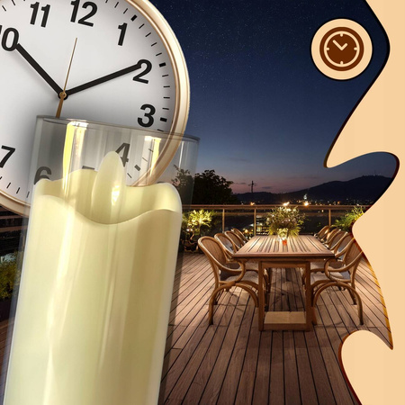 12X ŚWIECZKA ELEKTRYCZNY WKŁAD DO ZNICZA NA BATERIE RUCHOMY PŁOMIEŃ 12,5CM